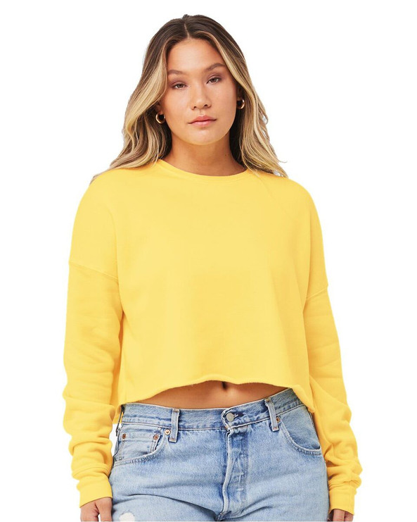 Bella+Canvas 7503 - Forro polar Crop Crew para mujer