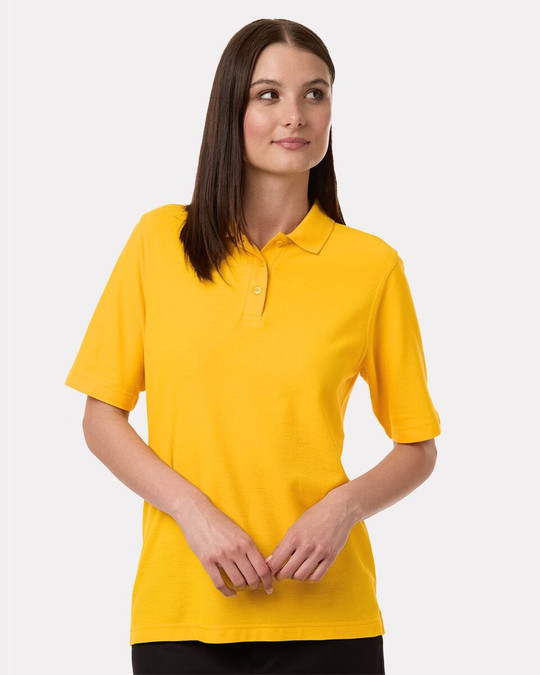Harriton M105W - Polo Maverick CVC Piqué, Mujer