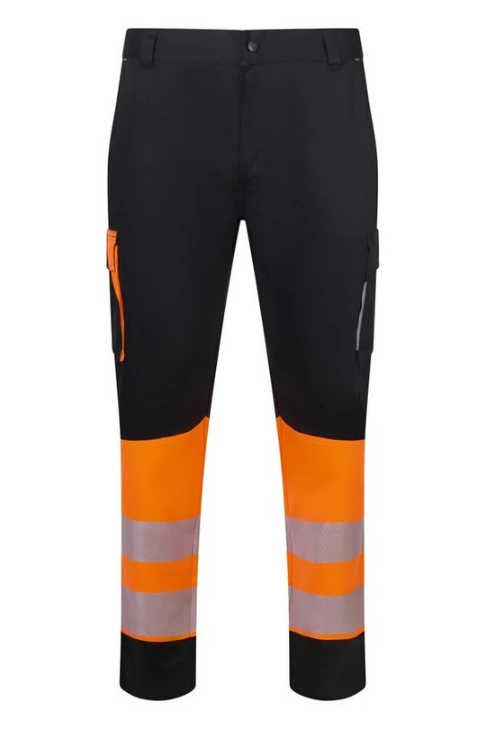 Velilla 303032S - Two-tone recycled stretch trousers with segmented tape