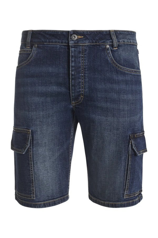 Velilla 103049S - Stretch multi-pocket denim Bermuda shorts