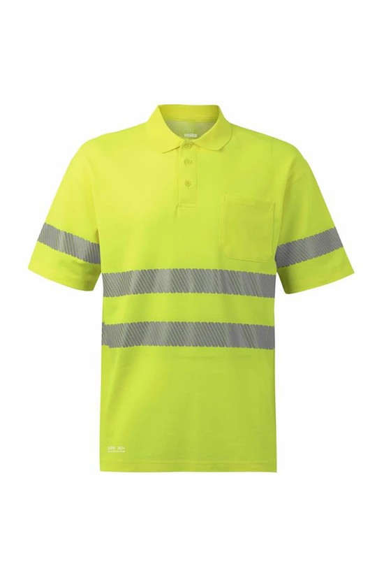 Velilla 305542 - Short-sleeve cotton polo shirt with segmented tape