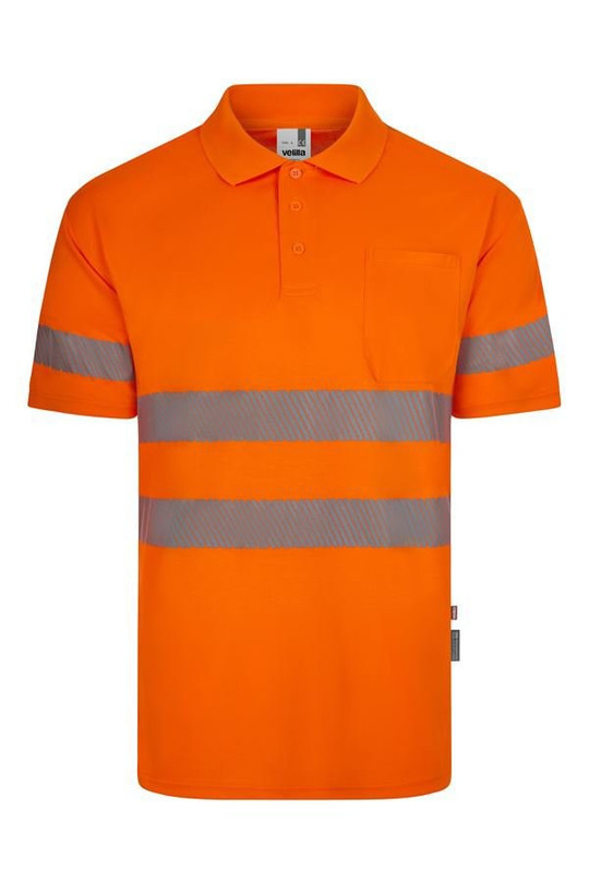 Velilla 305532 - Short sleeve recycled polyester polo shirt with segmented tape