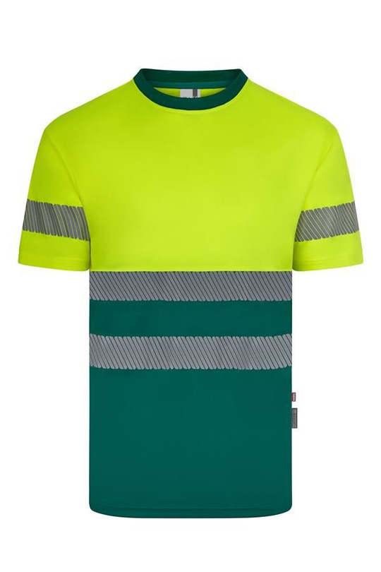 Velilla 305633 - Short sleeve two-tone recycled polyester T-shirt with segmented tape