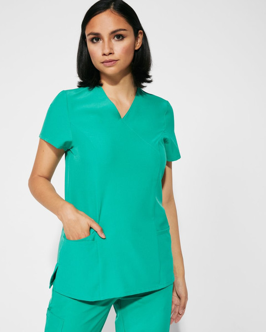 Roly CA9084 - FEROX WOMAN Short-sleeved scrub top with slightly fitted waist