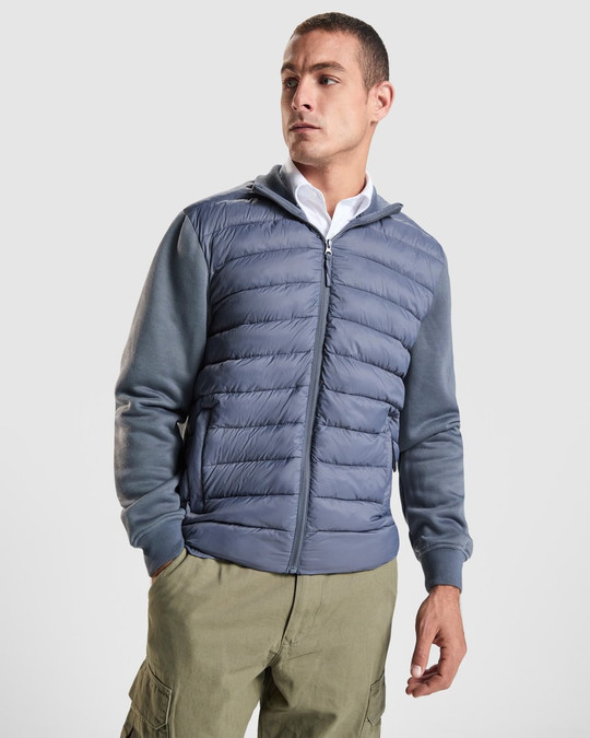 Roly CQ8420 - VIVARO Unisex-Jacke mit Materialmix und  Frontreißverschluss