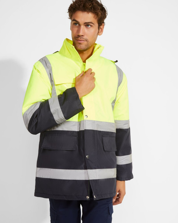 Roly HV9320 - MERAK High-visibility padded parka