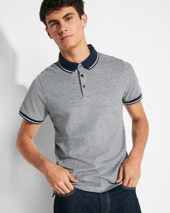 Roly PO0395 - BOWIE Heather short-sleeve polo shirt