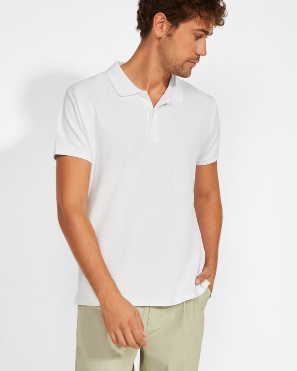 Roly PO6617 - PRINCE Kurzärmeliges Poloshirt aus Bio-Baumwolle mit OCS-Zertifizierung