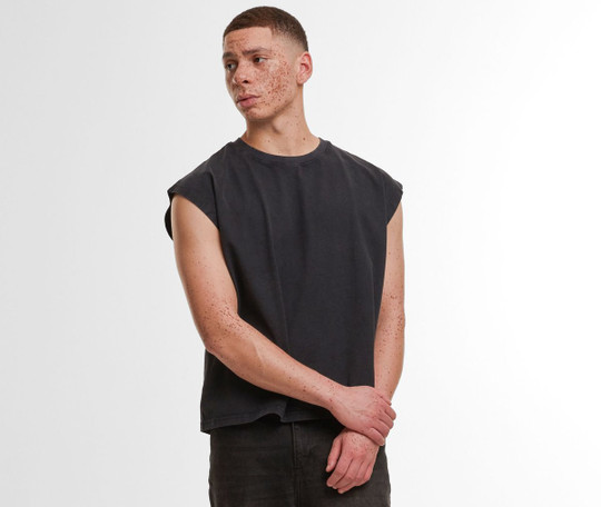 BUILD YOUR BRAND BY436 - Tee-shirt sans manche vintage