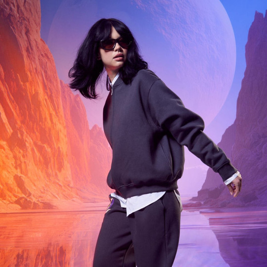 AWDIS JH124 - Heavyweight bomber-style sweatshirt