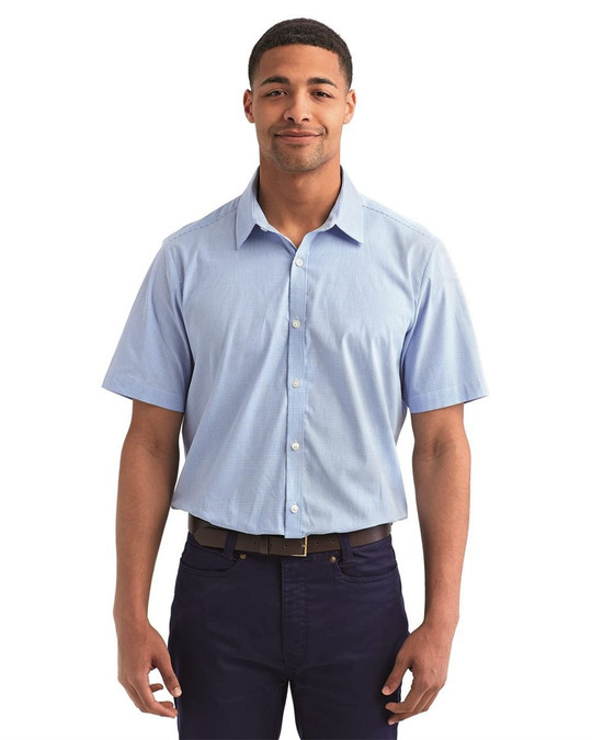 Artisan Collection by Reprime RP221 - Camisa de Algodón Microcuadros Vichy para Hombre