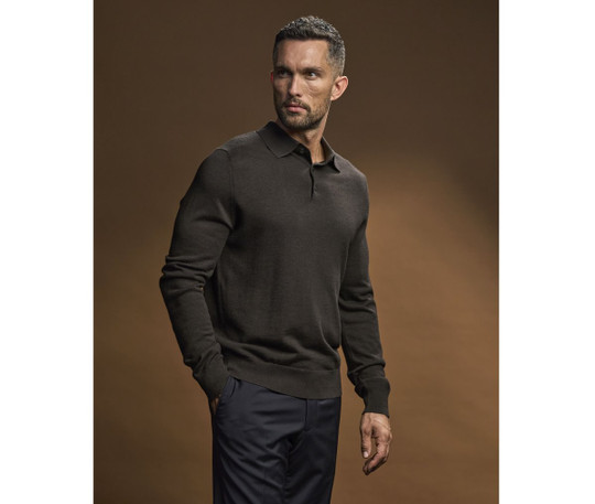 TEE JAYS TJ6002 - Wollen poloshirt met lange mouwen