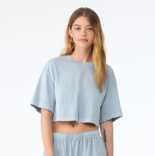 BELLA+CANVAS BE6882GD - Cropped faded t-shirt