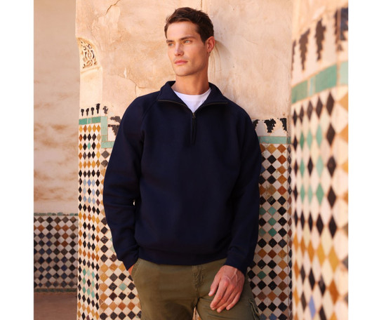 FRUIT OF THE LOOM SC2288 - Zip-neck sweatshirt