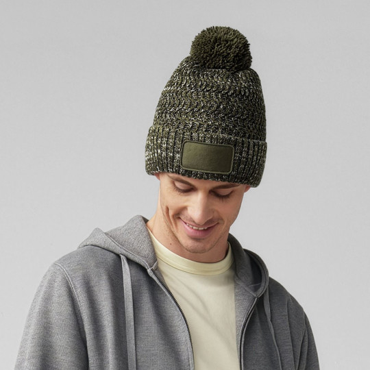 BEECHFIELD BF331 - RAMBLE PATCH POM BEANIE