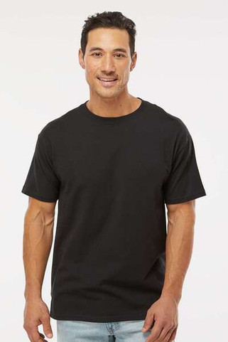 M & O Knits 5500 T-SHIRT FILÉ à LANNEAU