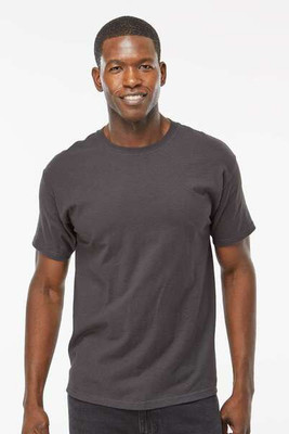 M & O Knits 5500 T-SHIRT FILÉ à LANNEAU