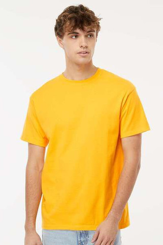 M & O Knits 5500 T-SHIRT FILÉ à LANNEAU