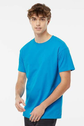 M & O Knits 5500 T-SHIRT FILÉ à LANNEAU