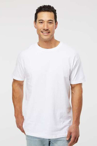 M & O Knits 5500 T-SHIRT FILÉ à LANNEAU