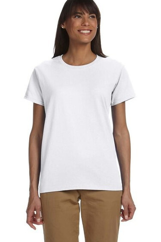 Gildan 2000L - Comfort Fit Ladies T-Shirt with Seamless Collar and Double-Needle Stitching