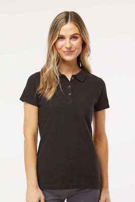 M & O Knits 7600 POLO SPORT POUR DAMES FILÉ À L'ANNEAU