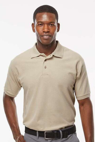 M & O Knits 7002 S/S COMBED RING SPUN PIQUÉ POLO