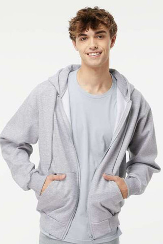King Fashions KF9017 FULL ZIP HOODED SWEAT - 15 oz