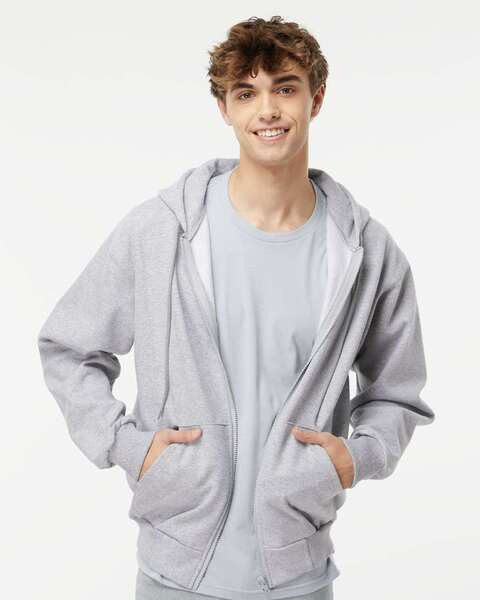 King Fashions KF9017 FULL ZIP HOODED SWEAT - 15 oz