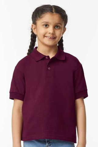Gildan 8800B - YOUTH S/S JERSEY POLO JUNIOR 6 oz