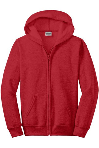 Gildan 18600B - FULL ZIP HOODED SWEATSHIRT 8 oz