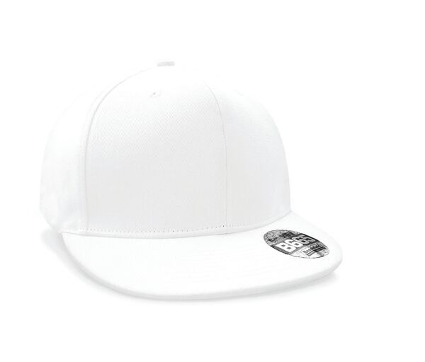 Beechfield B665 - Stylish Flat Peak Cotton-Blend Rapper Cap