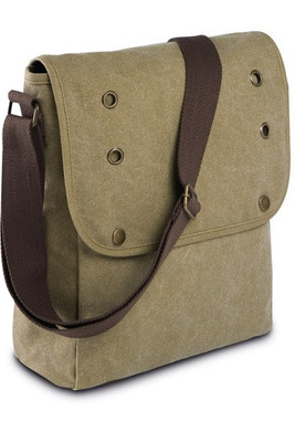 Kimood KI0302 - Sac Bandoulière Vintage en Toile Lavée