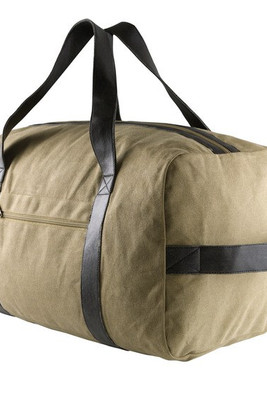 Kimood KI0603 - Sac de Voyage en Toile Vintage avec Détails en Laiton