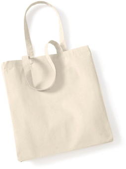 Westford mill W108 - Eco-Friendly Canvas Shopper Tote with Long Straps