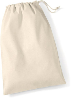 Westford mill W115 - Westford Mill Cotton Drawstring Storage Eco-Friendly and Reusable Bags