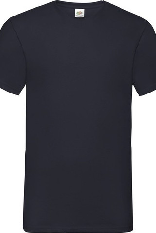 Fruit of the Loom SC22V - T-skjorte for menn i bomull med V-hals