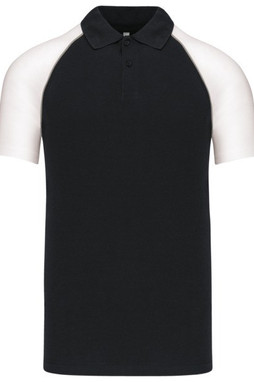 Kariban K226 - Zweifarbiges Baseball Poloshirt