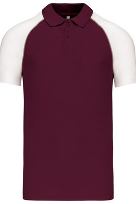 Kariban K226 - POLO BASEBALL > POLO DE HOMEM BICOLOR