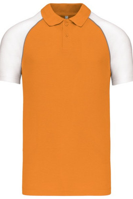 Kariban K226 - Kortærmet baseball -poloshirt