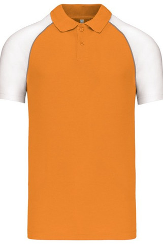 Kariban K226 - Contrast Raglan Polo Shirt met Grijze Piping