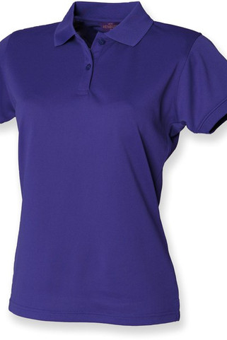 Henbury H476 - Ladies Coolplus® Wicking Piqué Polo Shirt