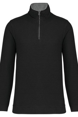 Kariban K206 - TRUCKER - PIQUE ZIP-NECK SWEATSHIRT