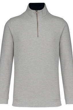 Kariban K206 - TRUCKER - PIQUE ZIP-NECK SWEATSHIRT