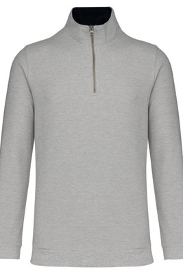 Kariban K206 - TRUCKER - PIQUE ZIP-NECK SWEATSHIRT