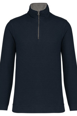 Kariban K206 - TRUCKER - PIQUE ZIP-NECK SWEATSHIRT