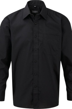 Russell Collection RU934M - Mens Long Sleeve Polycotton Easy Care Poplin Shirt