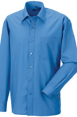 Russell Collection RU934M - Mens Long Sleeve Polycotton Easy Care Poplin Shirt
