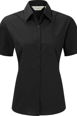 Russell Collection RU935F - LADIES SHORT SLEEVE POLYCOTTON EASY CARE POPLIN SHIRT