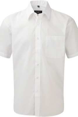 Russell Collection RU935M - Men's Short Sleeve Polycotton Easy Care Poplin Shirt